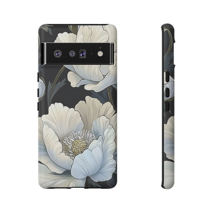 Floral Phone Case, Tough Cases for Women, Stylish Phone Cover, Floral Design Phone Protector, Nature Inspired Tech Accessories