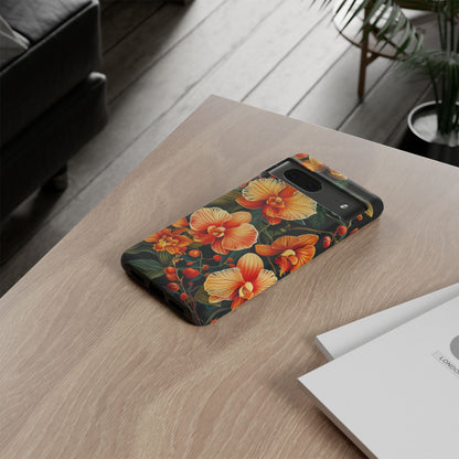 Floral Phone Case - Tough Cases, Protective Cover, Gift for Her, Smartphone Accessory, Floral Design, Nature-Inspired