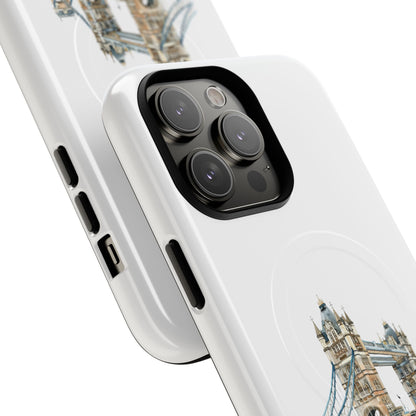 Tough Magnetic Phone Cases with Tower Bridge Design, Durable, Stylish, Unique Gift for Travelers, Perfect for Everyday Use