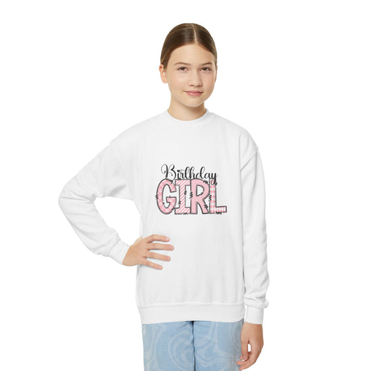 Birthday Girl Youth Crewneck Sweatshirt - Celebrate in Style!