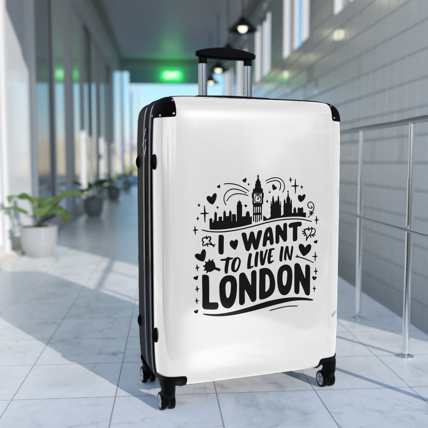 I want to live in London - Suitcase