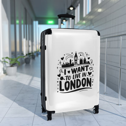 I want to live in London - Suitcase