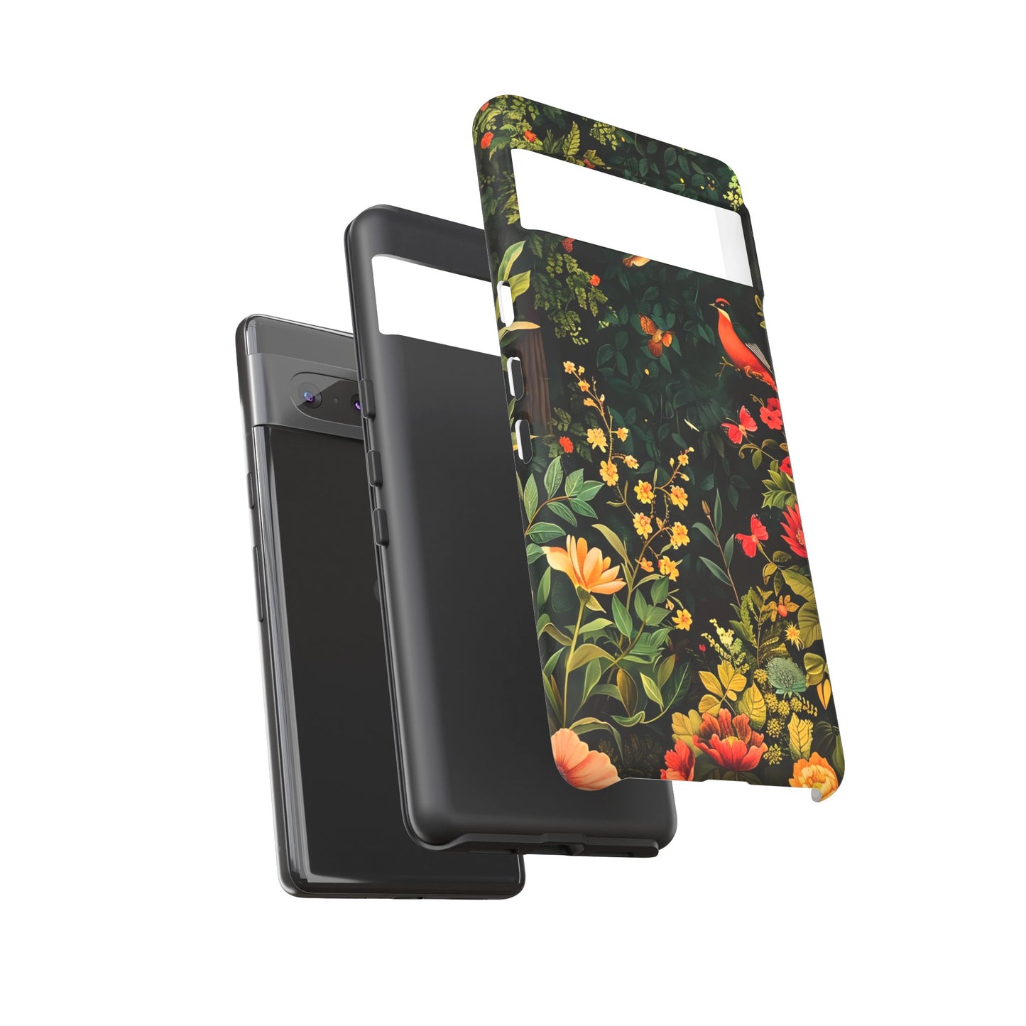 Floral Tough Phone Case, Nature-Inspired Design, Ideal for Garden Lovers, Gift for Birthdays, Christmas, Eco-Friendly Accessory