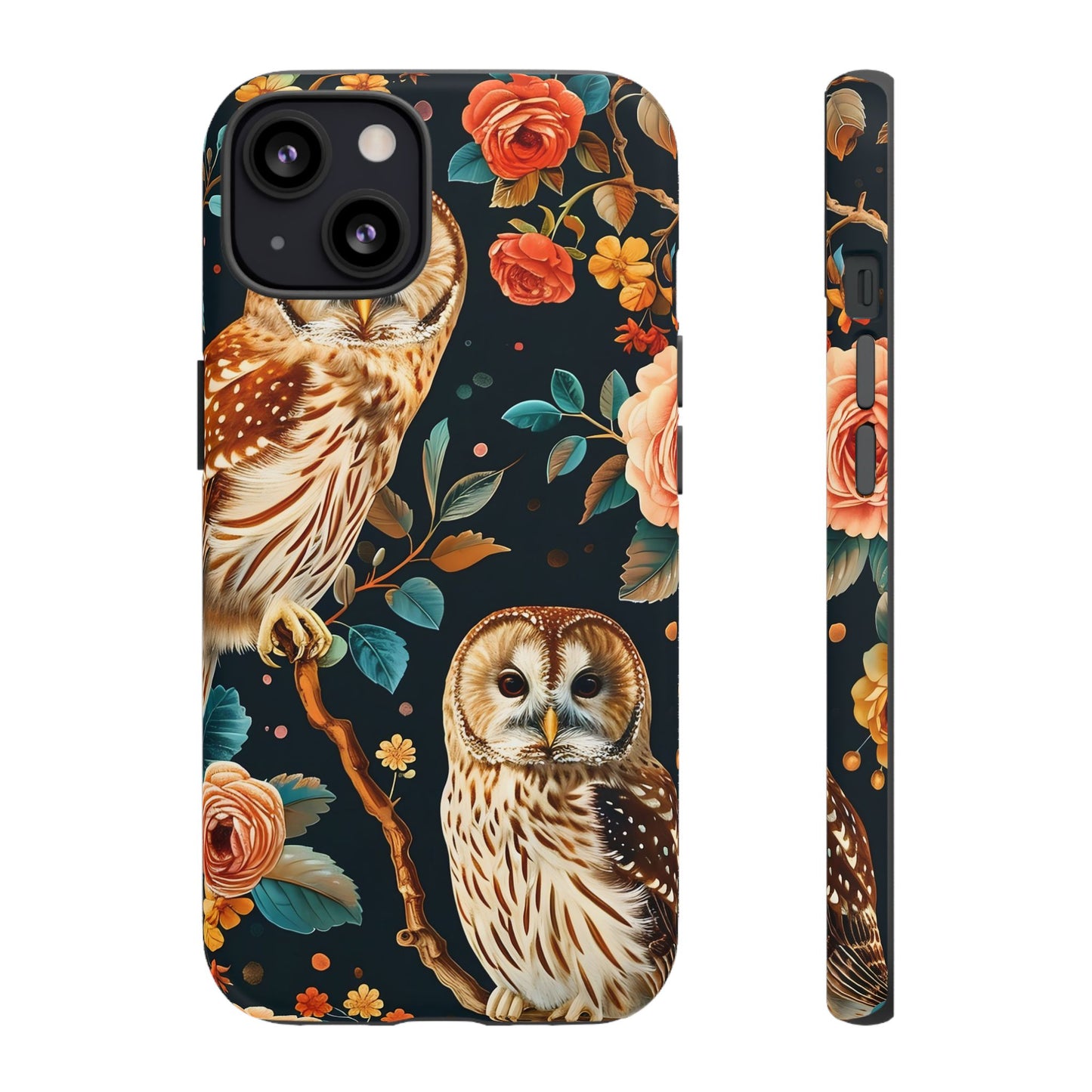 Owl Phone Case with Floral Design, Tough Phone Cover for Nature Lovers, Gift for Bird Enthusiasts, Stylish Protection for Smartphones, [...]