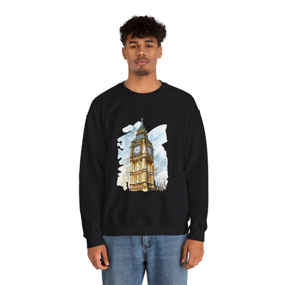 Unisex Heavy Blend™ Crewneck Sweatshirt Lightweight - Big Ben Iconic British Tower