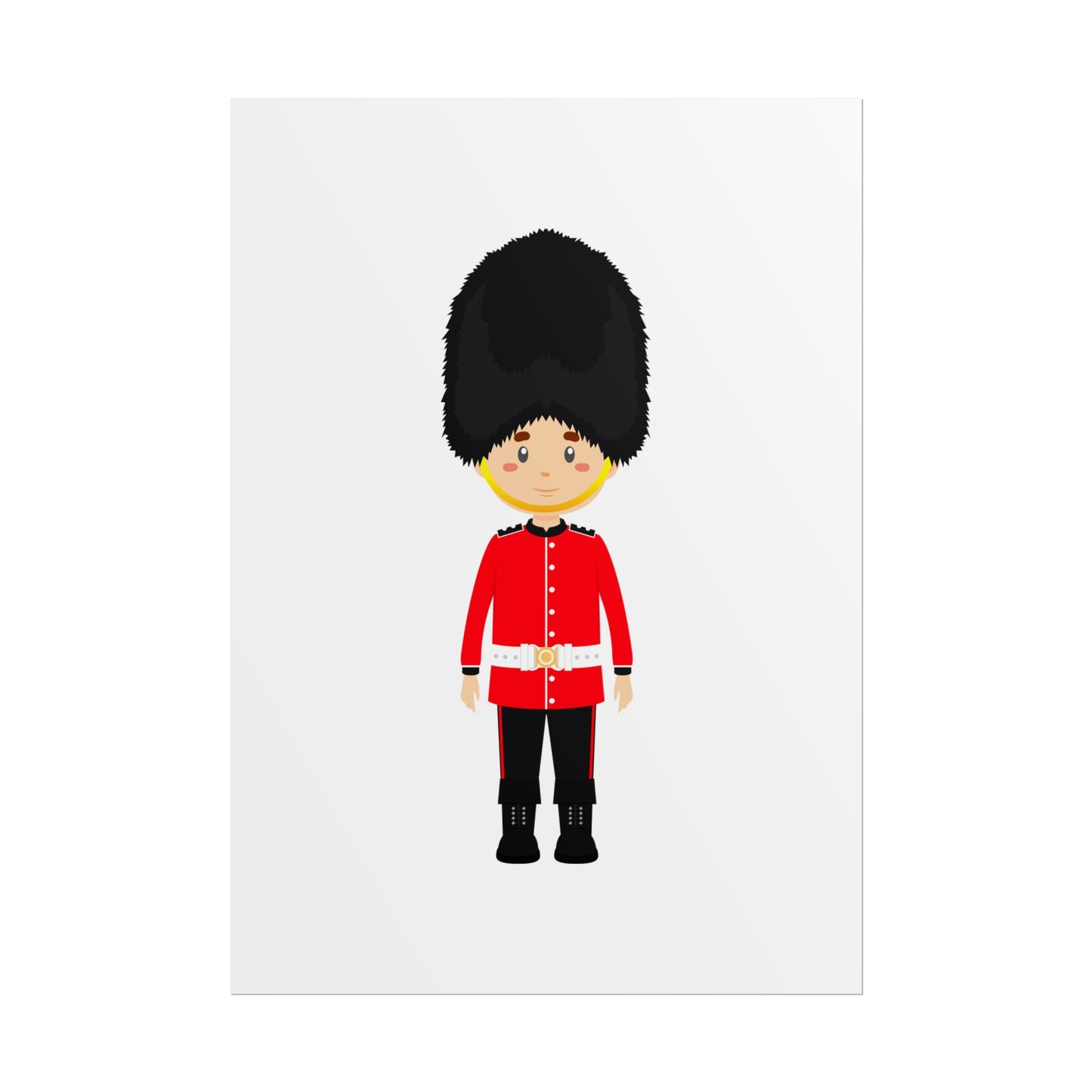 Adorable British Soldier Rolled Posters, Kids Room Decor, Unique Gift, Nursery Art, Educational Wall Art
