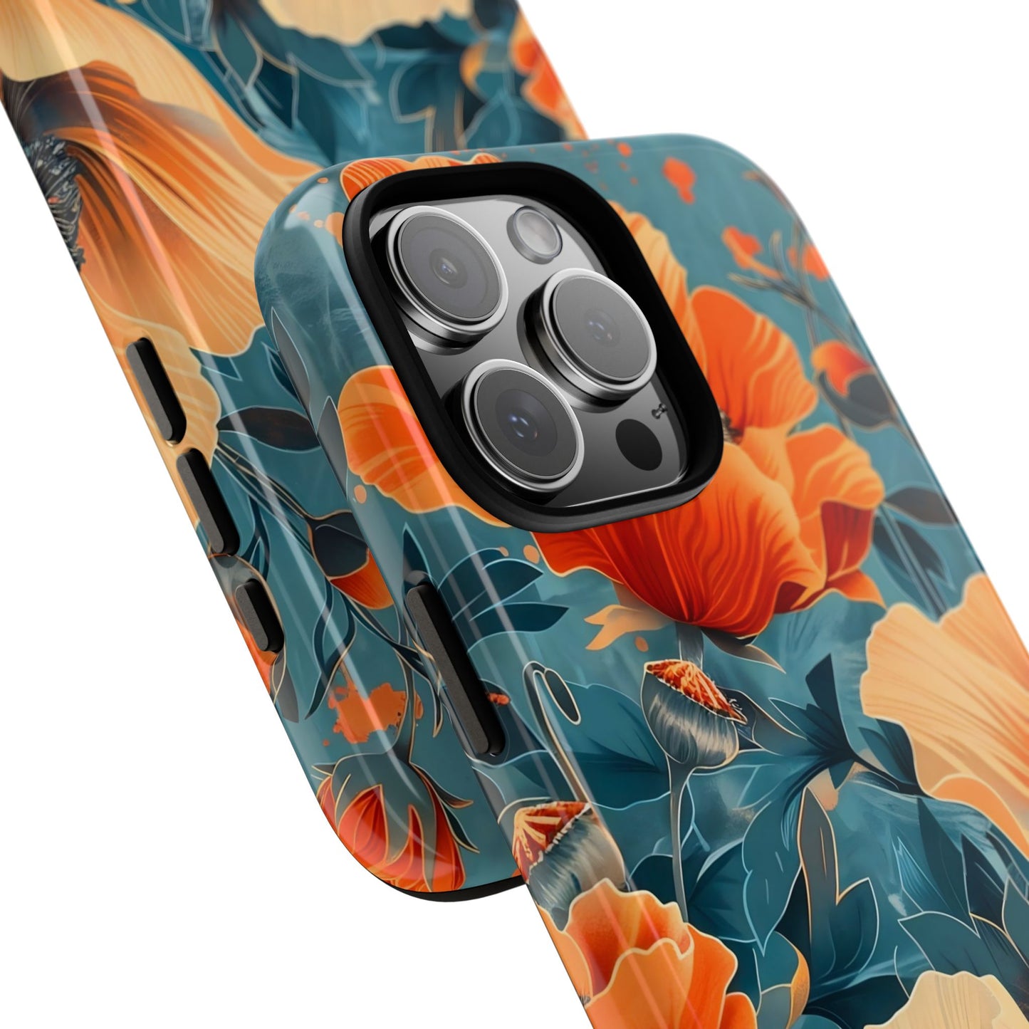 Floral Phone Case, Tough Cases for Protection and Style, Spring Aesthetic, Gift for Her, Phone Accessory for Nature Lovers