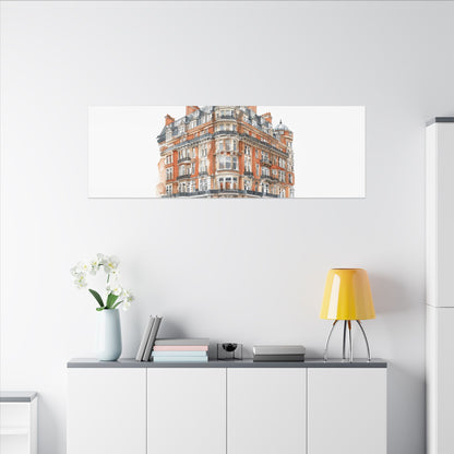 Artistic Matte Canvas Print of Historic Building, Wall Art Decor, Home Interior, Unique Gift, Fine Art, Architecture Lover, Urban Design