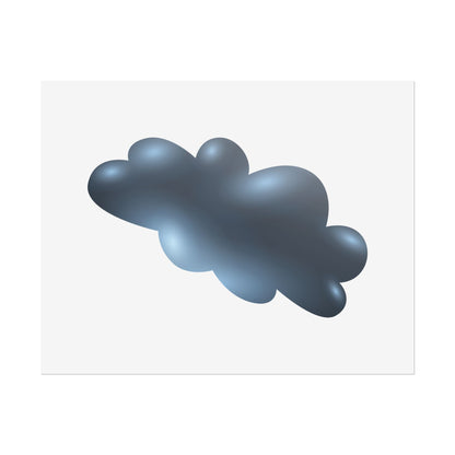 Cloud Art Print, Modern Decor, Minimalist Wall Art, Home Office Decor, Unique Gift, Aesthetic Poster
