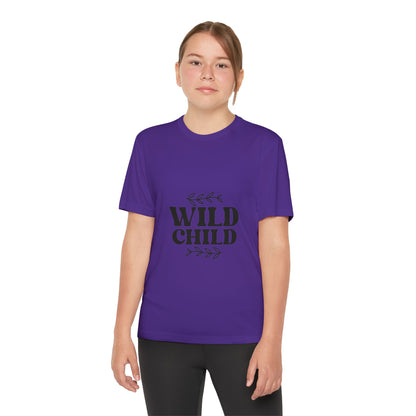 Wild Child -Youth Competitor Tee - Playful Athletic Shirt for Adventurous Kids