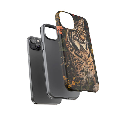 Wildlife Phone Case with Lynx Design, Tough Cases, Animal Lovers Gift, Nature Inspired Accessories, Unique Tech Protection