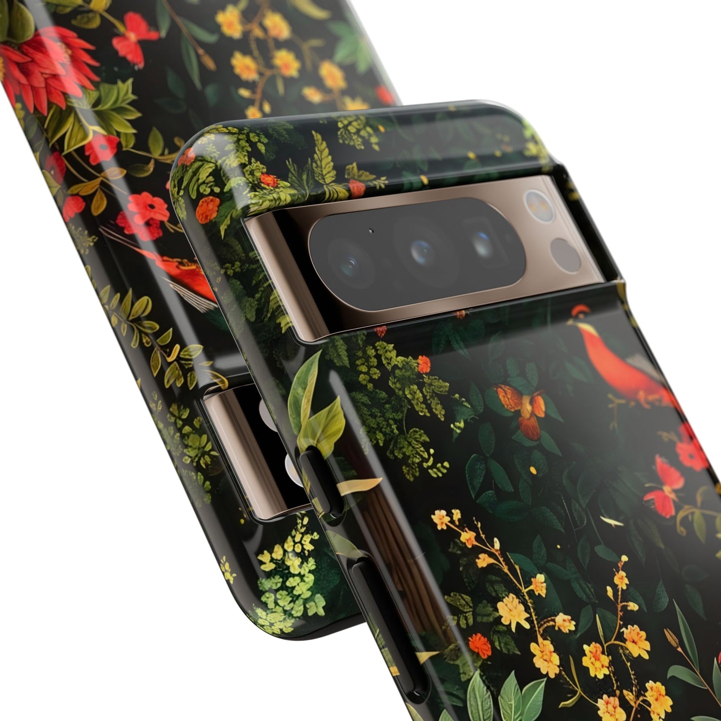 Floral Tough Phone Case, Nature-Inspired Design, Ideal for Garden Lovers, Gift for Birthdays, Christmas, Eco-Friendly Accessory