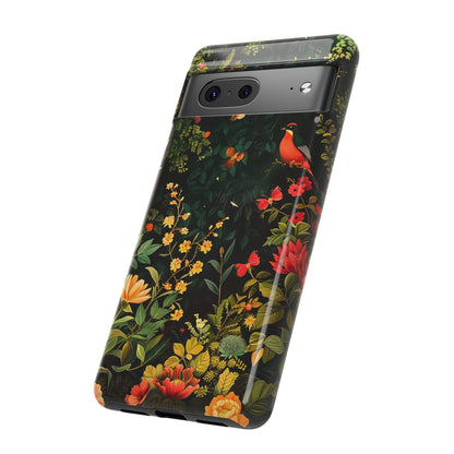 Floral Tough Phone Case, Nature-Inspired Design, Ideal for Garden Lovers, Gift for Birthdays, Christmas, Eco-Friendly Accessory