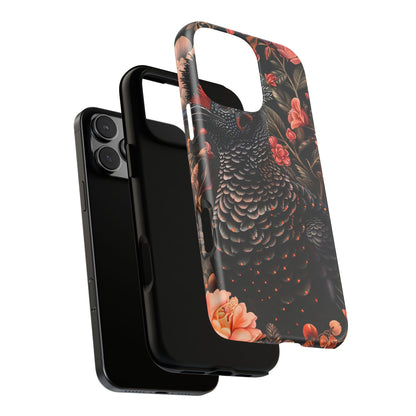 Tough Cases: Floral Design Phone Case, Stylish Protection for Your Phone, Unique Gift for Bird Lovers, Vibrant Floral Art, [...]