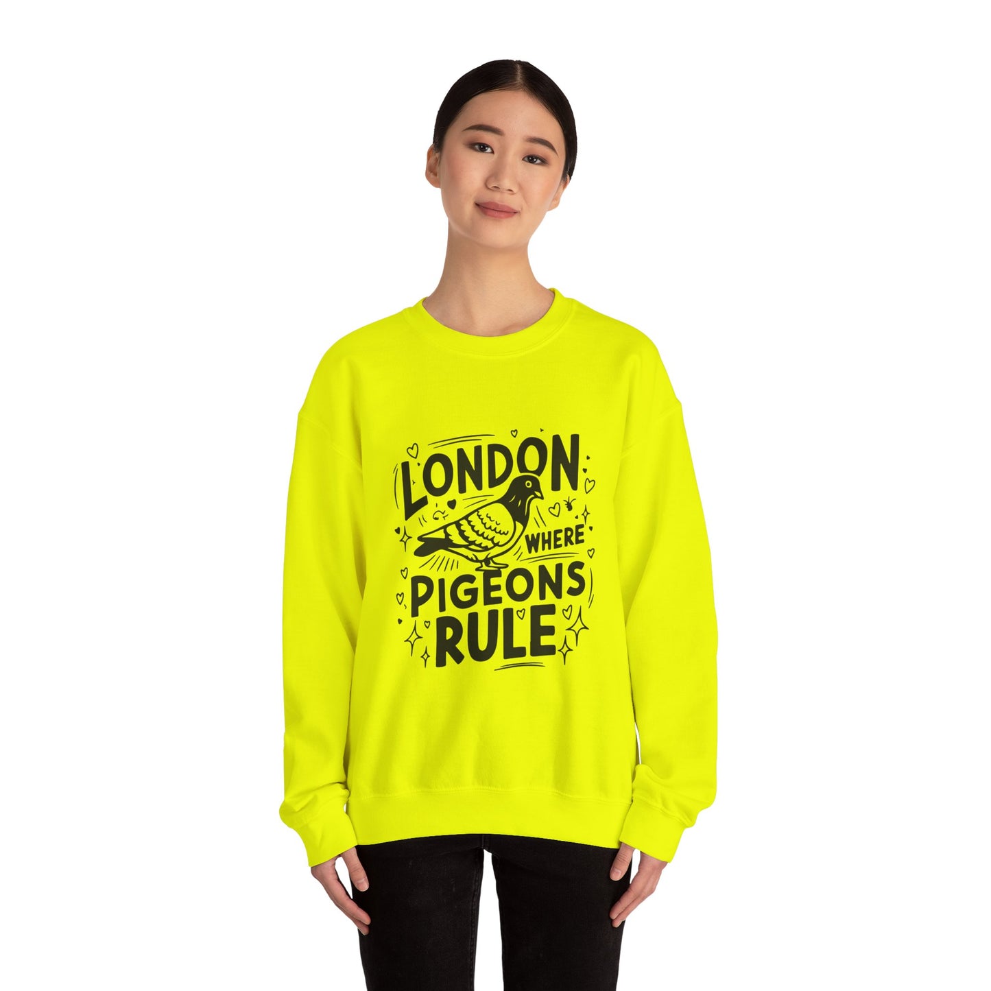Unisex Heavy Blend™ Crewneck Sweatshirt - Pigeons Rule in London