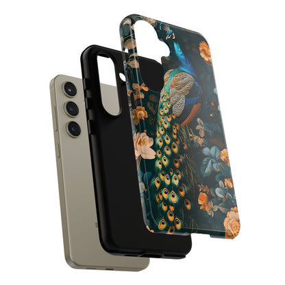 Peacock Phone Case - Elegant Floral Design, Tough Case for Protection, Unique Gift for Nature Lovers, Stylish Accessory, Eco-Friendly