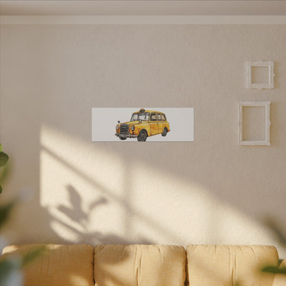 Vintage Taxi Matte Canvas, Stretched, 0.75" (Multi-Size)