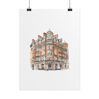 Elegant Architectural Rolled Posters, Art Prints for Home Decor, Gift for Housewarming, Wall Art for Living Room, Unique Art Decor