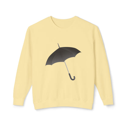 Unisex Lightweight Crewneck Sweatshirt - British Adorable Umbrella