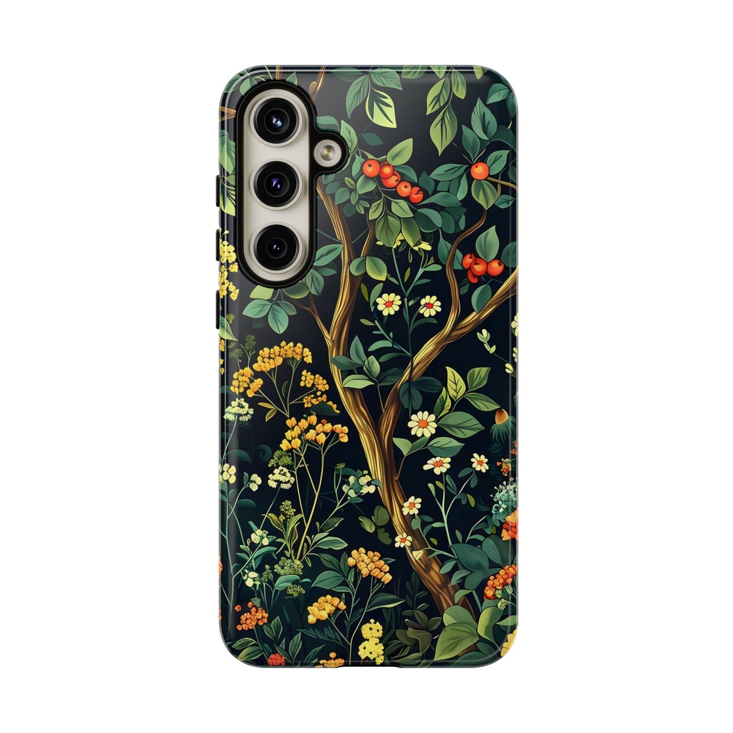 Floral iPhone Case, Nature Inspired Tough Case, Botanical Phone Cover, Eco-Friendly Gift, Unique Floral Design