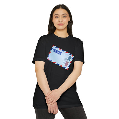 Unisex CVC Jersey T-shirt - Vintage British Air Mail - Classic Postal