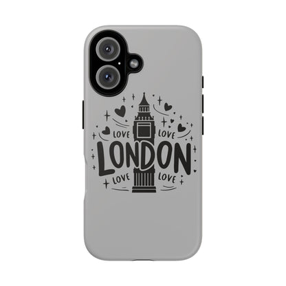 London Love Phone Case, Tough Cases, Stylish Phone Accessories, Unique Gift for Travelers, London Souvenir, Love Design