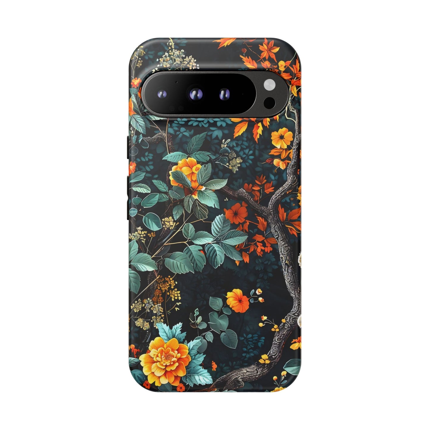 Floral Phone Case | Tough Cases, Protective Cover, Gift for Her, Autumn Vibes, Floral Phone Accessory, Unique Design