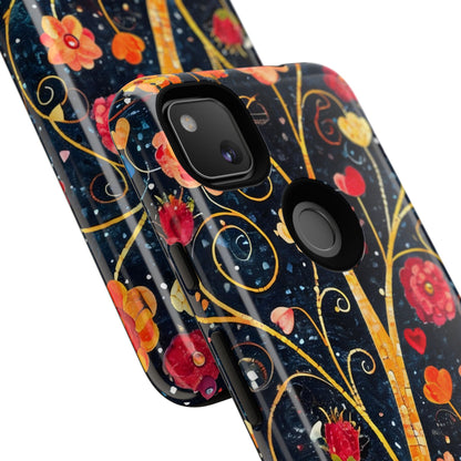 Floral Phone Case - Tough Cases | Vibrant Design for Nature Lovers, Gift for Her, Stylish Protection, Spring Decor, Customizable