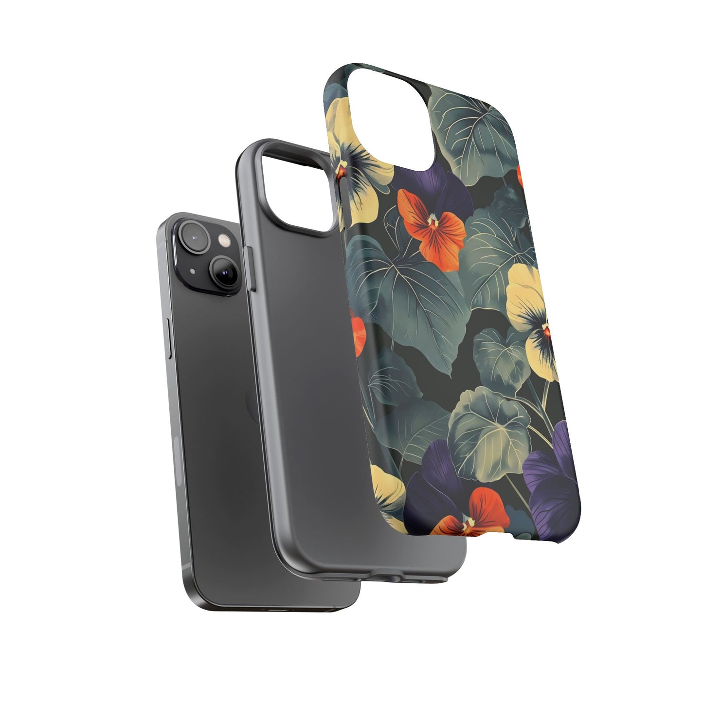 Tough Cases Floral iPhone Case, Tough Phone Cover, Stylish Floral Design, Gift for Her, Summer Vibe, Durable Protective Case