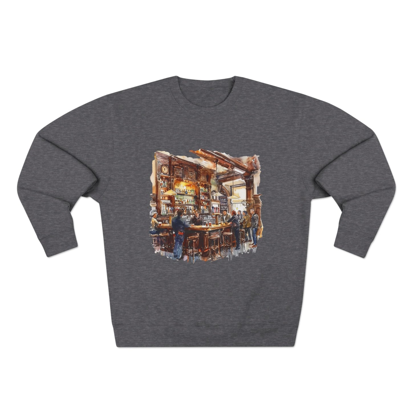 Unisex Crewneck Sweatshirt - London Pub Interior British Tavern