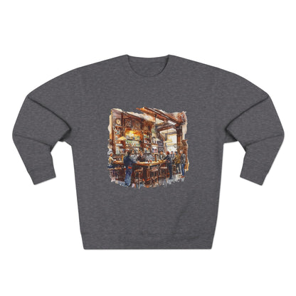 Unisex Crewneck Sweatshirt - London Pub Interior British Tavern