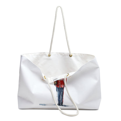 Stylish Weekender Bag with Guard Design, Travel Tote, Beach Bag, Overnight Bag, Gift for Travelers, Weekend Getaway Accessories