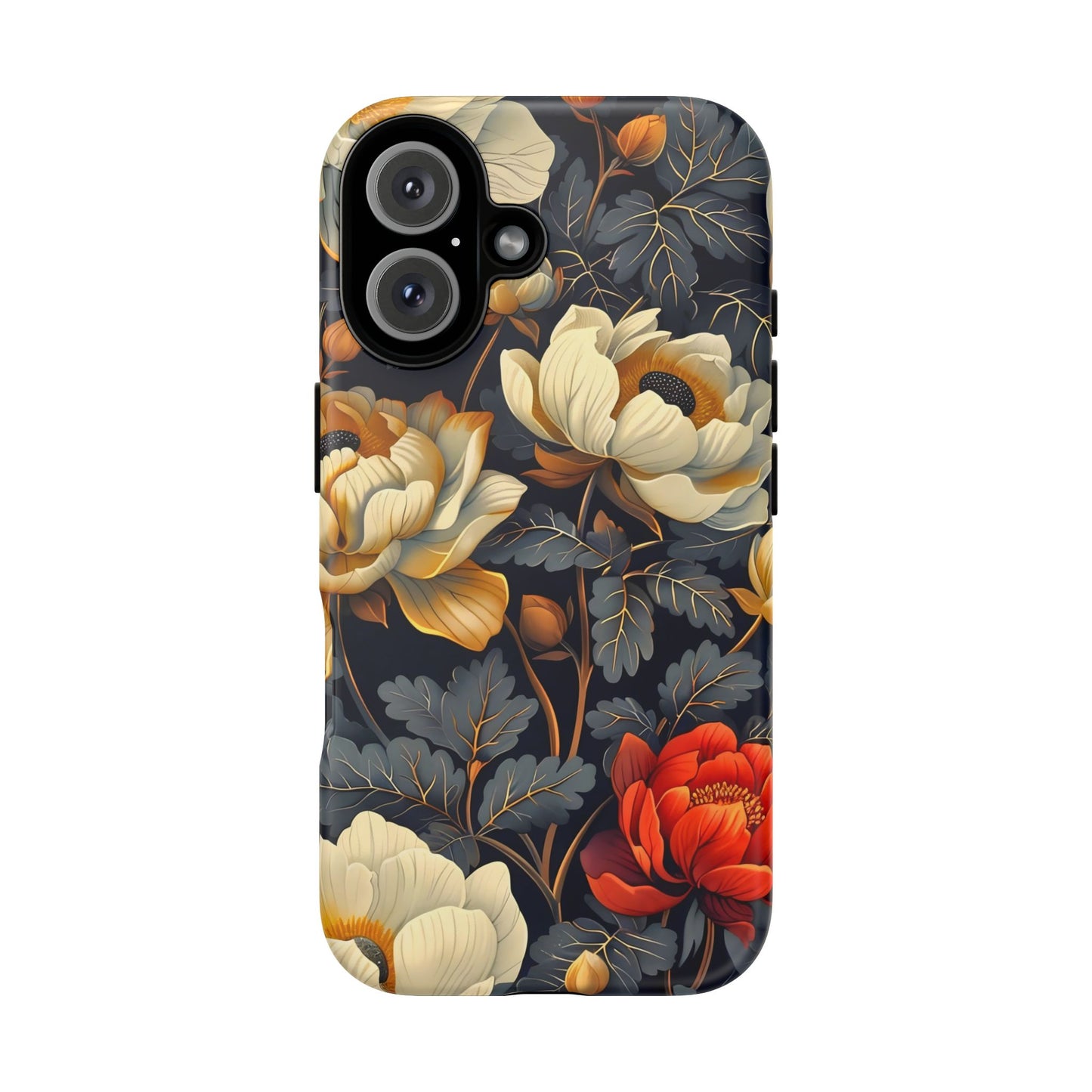 Floral Phone Case - Tough Cases, Stylish Mobile Cover, Flower Design, Holiday Gift, Trendy Accessory, Eco-Friendly Case