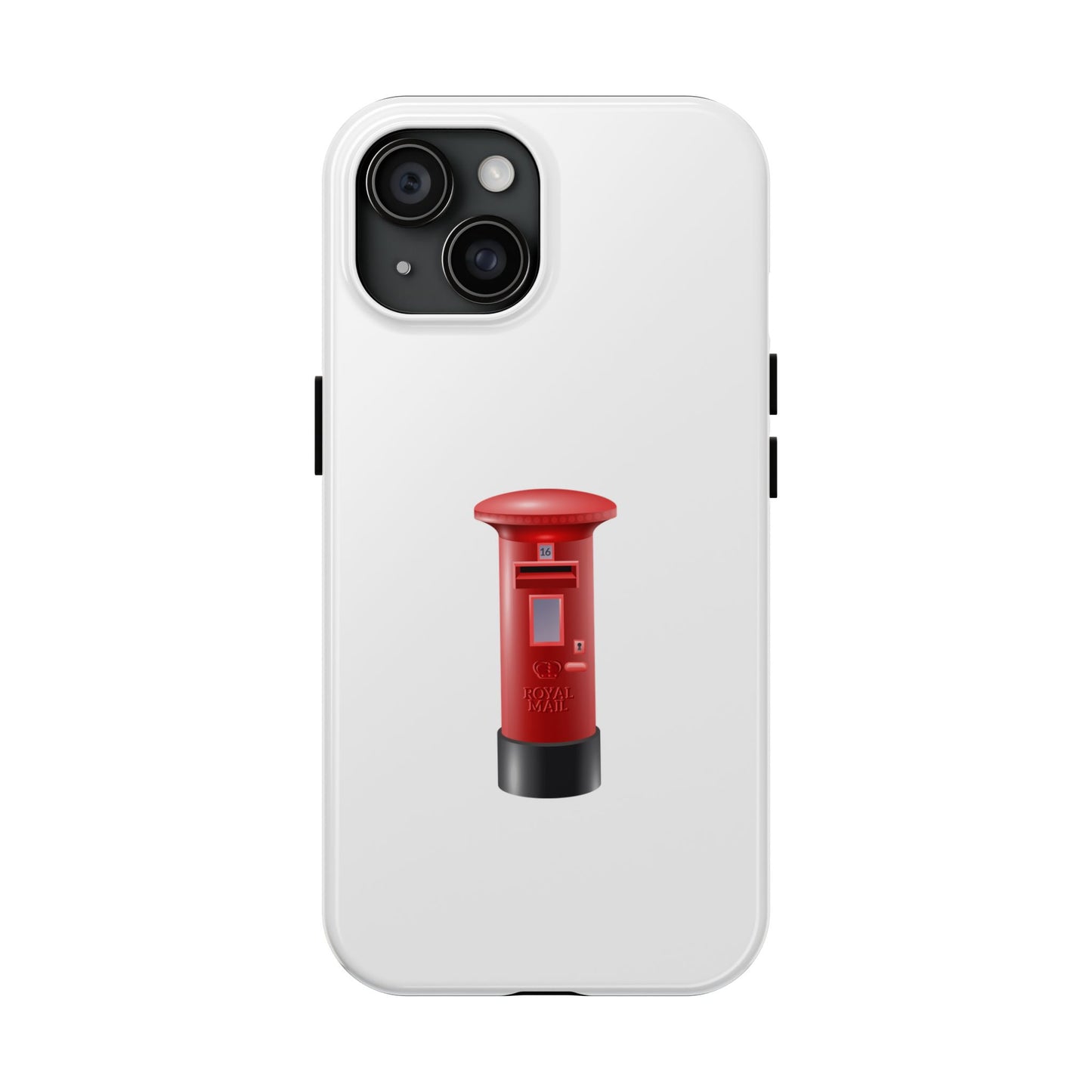 Red Mailbox Tough Phone Case, Durable Phone Cover, Unique Gift, Post Office Style, Trendy Phone Accessory