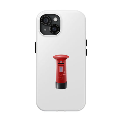 Red Mailbox Tough Phone Case, Durable Phone Cover, Unique Gift, Post Office Style, Trendy Phone Accessory