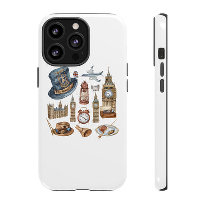 London-Themed Phone Case, Durable iPhone Cover, Gift for Travelers, Unique Cell Phone Accessories, Stylish Gadget Protection