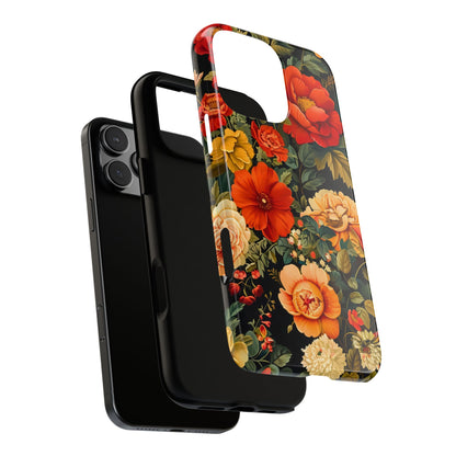 Floral Phone Case, Tough Cases, Decorative Tech Accessories, Gift for Her, Nature Lover Gift, Boho Style Case, Spring Floral Cover