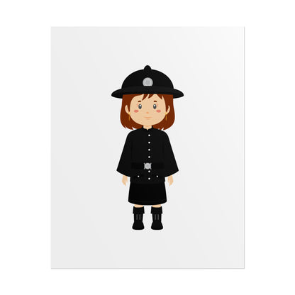 Charming Firefighter Rolled Posters for Kids' Rooms, Playful Wall Art, Fire Safety Decor, Kids' Gifts, Educational Prints