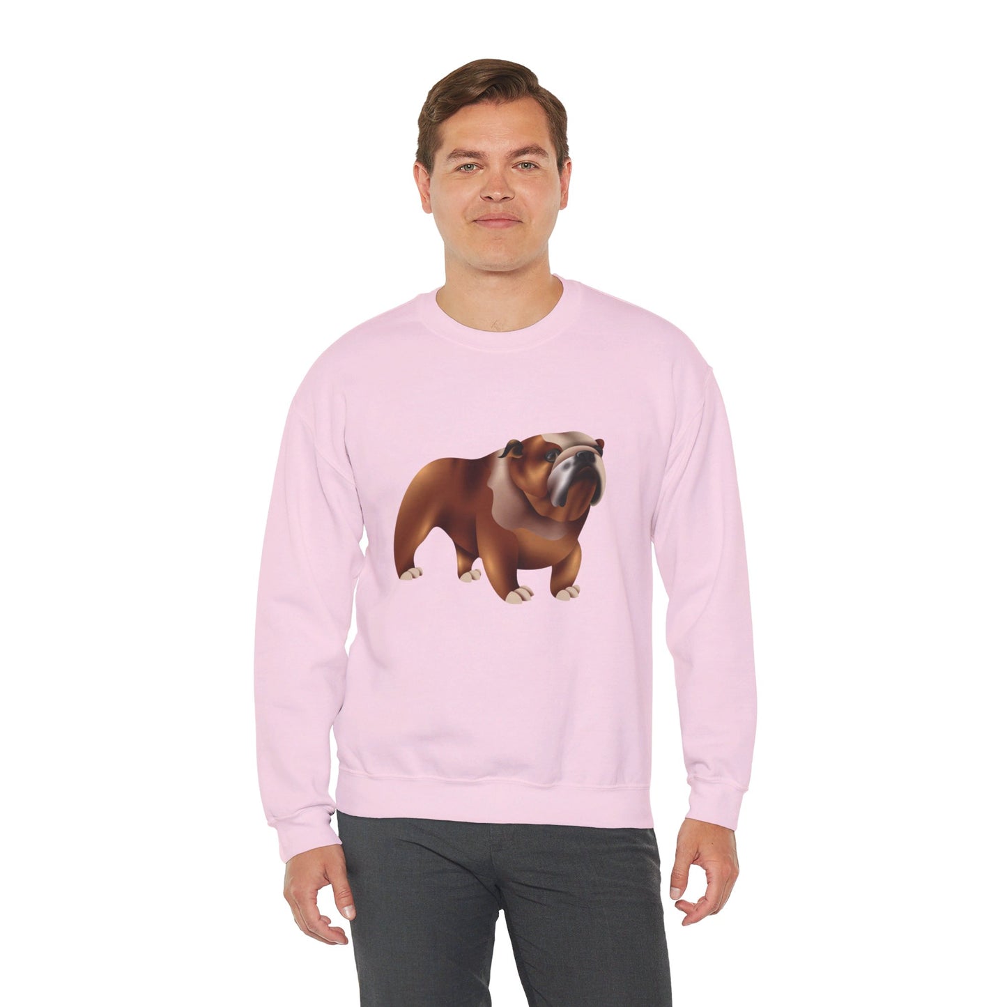 Unisex Heavy Blend™ Crewneck Sweatshirt Elegant - Adorable British Dog