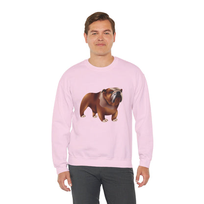 Unisex Heavy Blend™ Crewneck Sweatshirt Elegant - Adorable British Dog