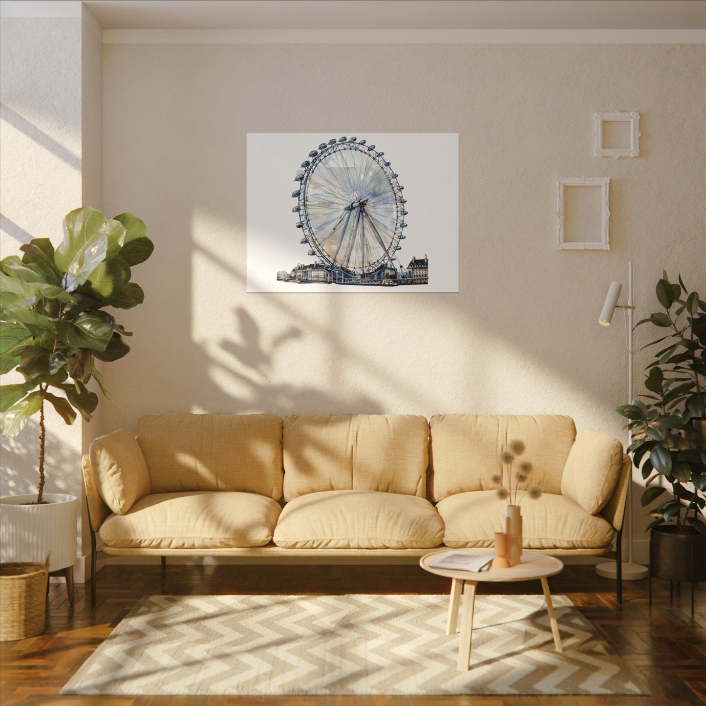 London Eye Canvas Print, Wall Art Decor, Travel Gift, Home Decoration, Unique Art Piece