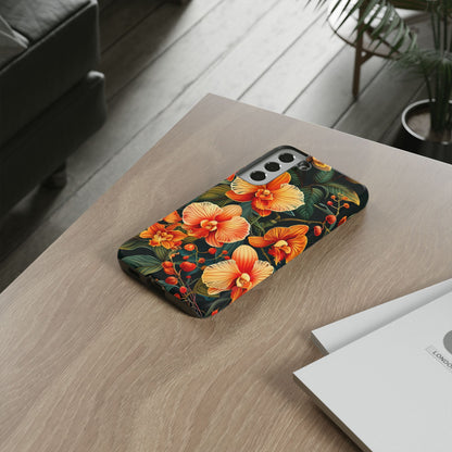 Floral Phone Case - Tough Cases, Protective Cover, Gift for Her, Smartphone Accessory, Floral Design, Nature-Inspired