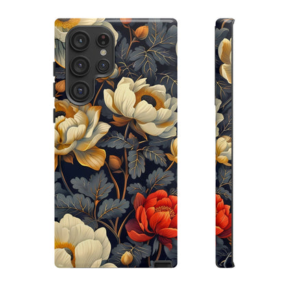 Floral Phone Case - Tough Cases, Stylish Mobile Cover, Flower Design, Holiday Gift, Trendy Accessory, Eco-Friendly Case