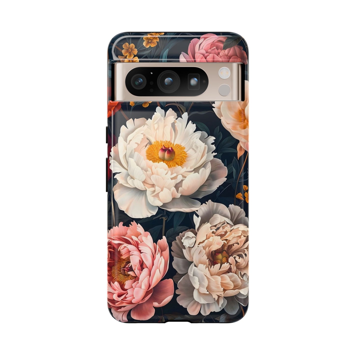 Floral Phone Case, Tough Phone Cover, Flower Design, Unique Gift for Her, Trendy Accessory, Spring Decor