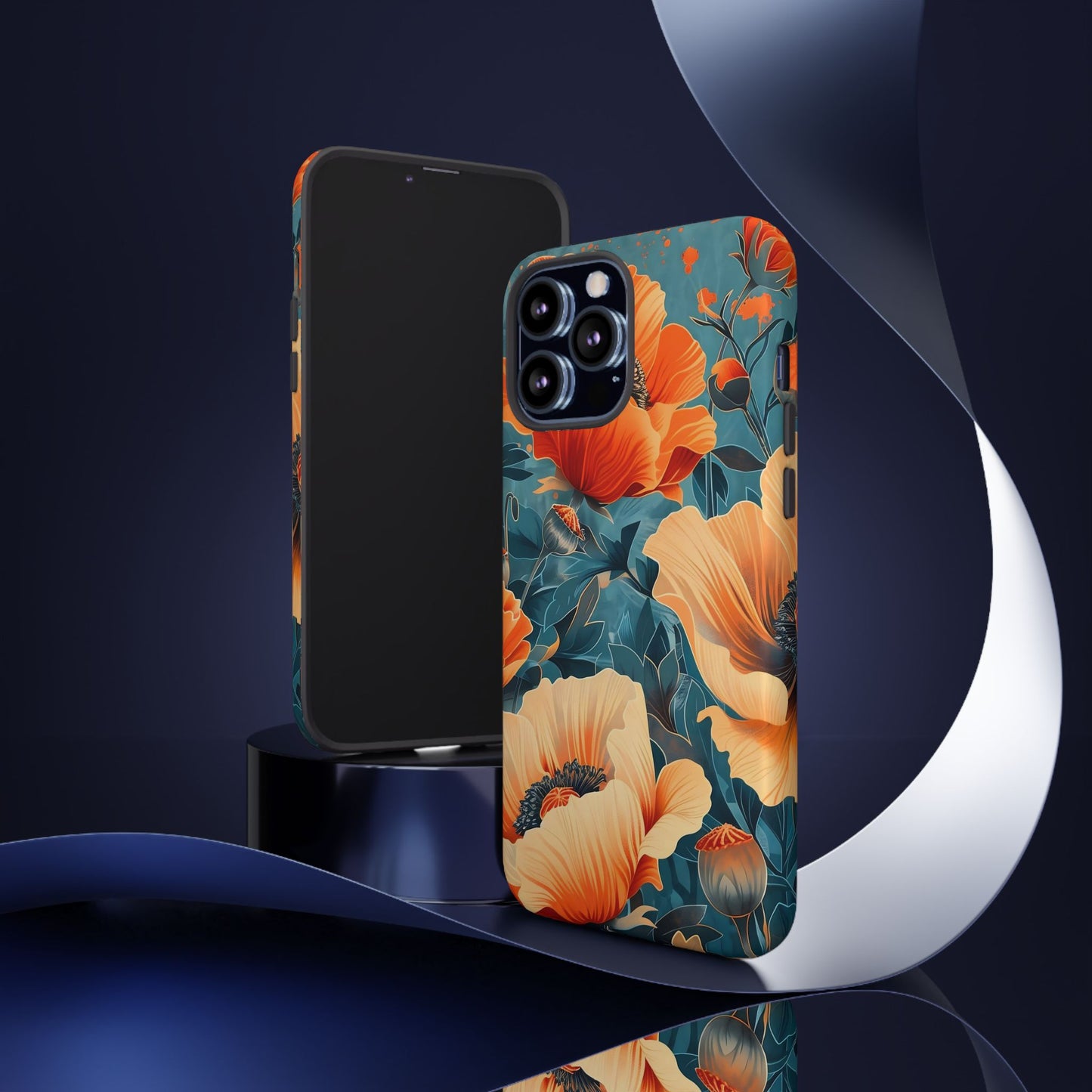 Floral Phone Case, Tough Cases for Protection and Style, Spring Aesthetic, Gift for Her, Phone Accessory for Nature Lovers