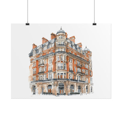 Elegant Architectural Rolled Posters, Art Prints for Home Decor, Gift for Housewarming, Wall Art for Living Room, Unique Art Decor
