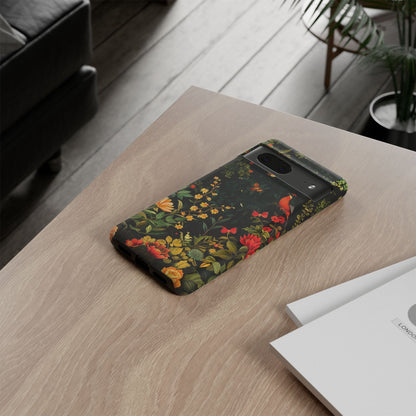 Floral Tough Phone Case, Nature-Inspired Design, Ideal for Garden Lovers, Gift for Birthdays, Christmas, Eco-Friendly Accessory