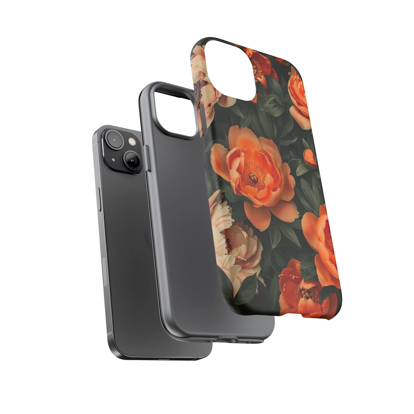 Stylish Floral Phone Case, Tough Cases, Floral Phone Cover, Gift for Her, Spring Accessories, Mother's Day, Phone Protection
