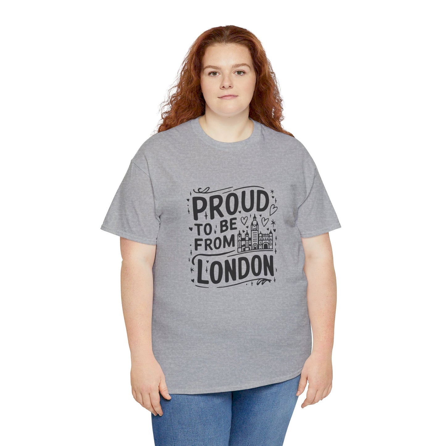 Proud to be from London Watercolor Art Collection Breathable Unisex Cotton T-Shirt