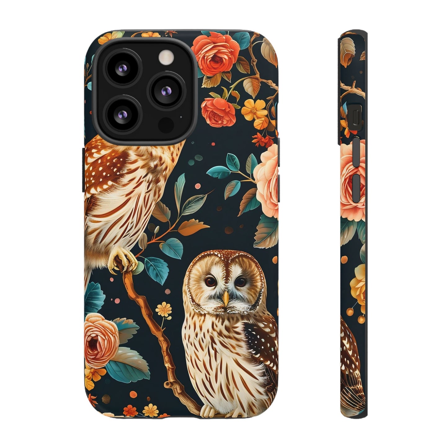 Owl Phone Case with Floral Design, Tough Phone Cover for Nature Lovers, Gift for Bird Enthusiasts, Stylish Protection for Smartphones, [...]